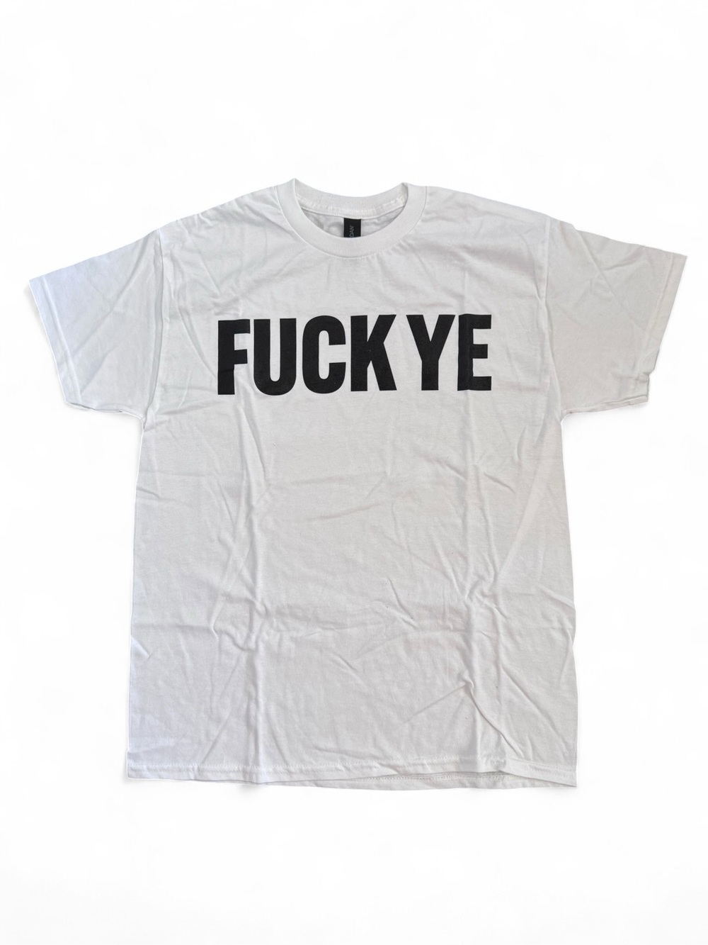 White Graphic -UCK YE Tee Shirt with Bold Black Text - New in Package